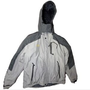Wantdo Hooded Waterproof Ski Snowboard Winter Jacket Men's Size L Gray